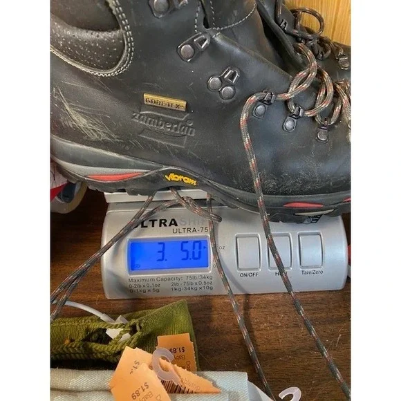 Zamberlan Men's 10.5 Leather Gore-Tex Hiking Backpacking Boots Black Italy
